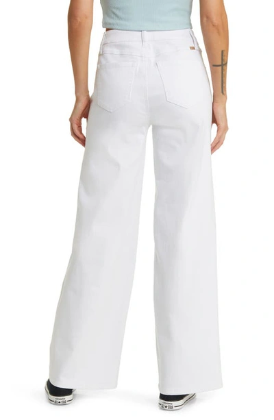 Shop 1822 Denim High Waist Slim Wide Leg Jeans In White