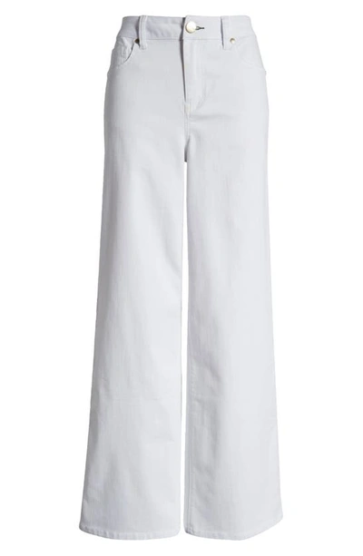 Shop 1822 Denim High Waist Slim Wide Leg Jeans In White