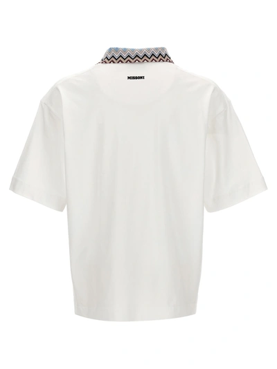 Shop Missoni Zigzag Collar  Shirt Polo White