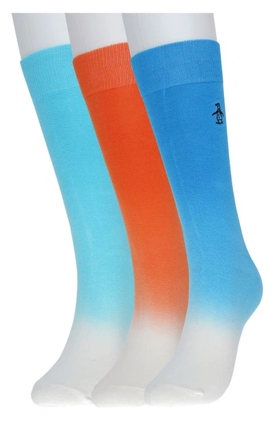 Shop Original Penguin Socks In Blue/ Orange/ Sea