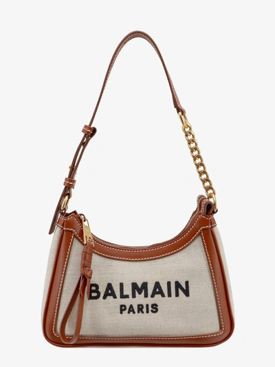 Shop Balmain Woman B-army Woman Brown Handbags