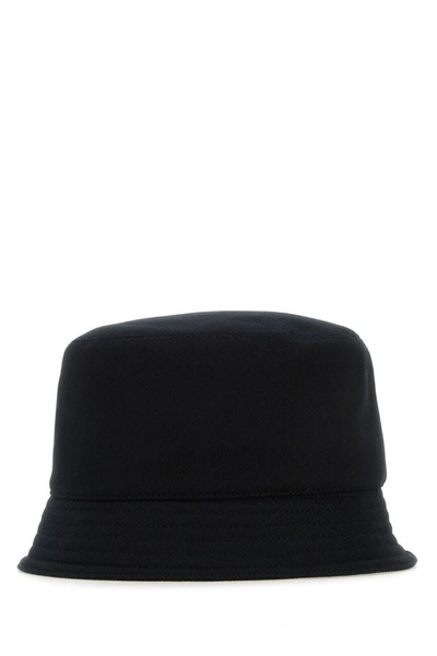 Shop Courrèges Courreges Man Black Cotton Bucket Hat