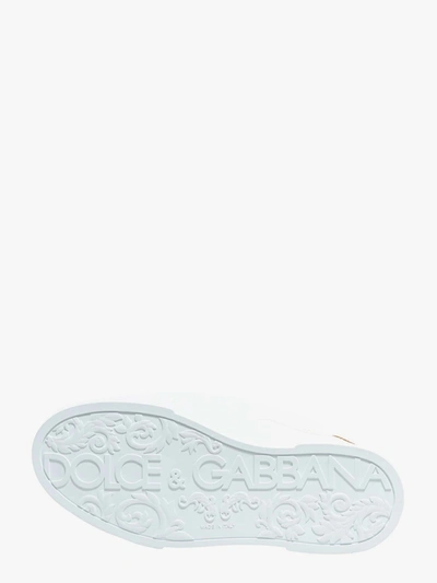 Shop Dolce & Gabbana Man Portofino Man White Sneakers