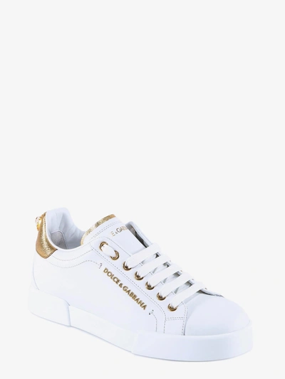 Shop Dolce & Gabbana Woman Portofino Woman White Sneakers
