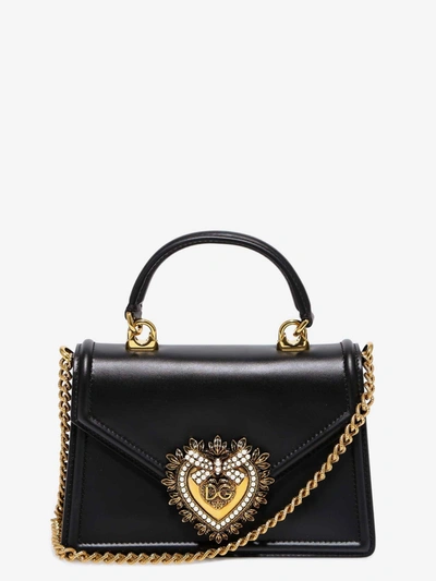 Shop Dolce & Gabbana Woman Small Devotion Bag Woman Black Handbags