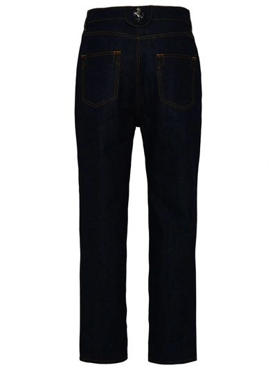 Shop Ferrari Man  Blue Cotton Jeans