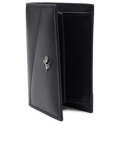 Shop Ferrari Man  Black Leather Wallet