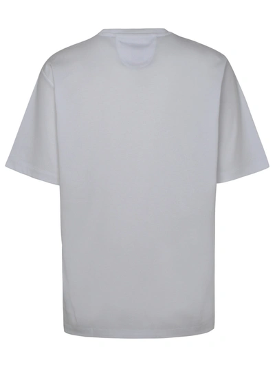 Shop Ferrari Man  White Cotton T-shirt
