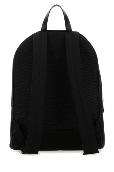 Shop Off-white Off White Man Black Canvas Core Backpack