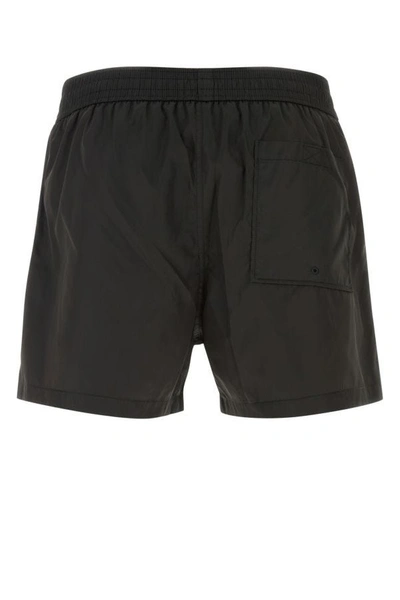 Shop Off-white Off White Man Black Polyester Swimming Shorts