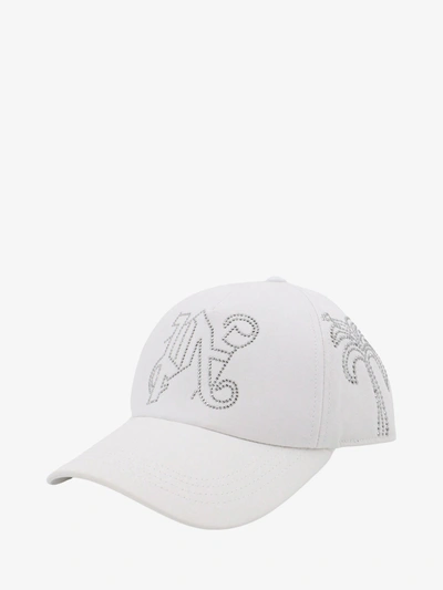 Shop Palm Angels Man Hat Man White Hats