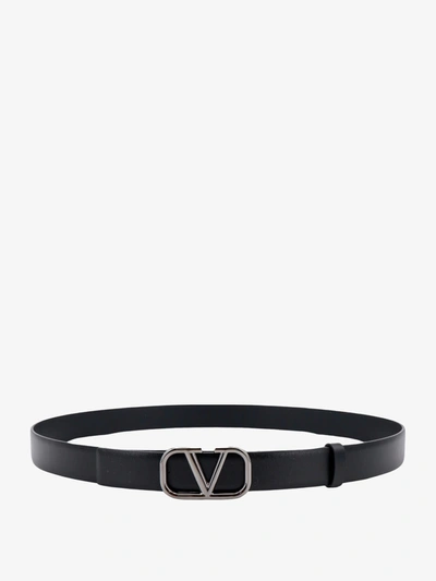 Shop Valentino Garavani Man Belt Man Black Belts