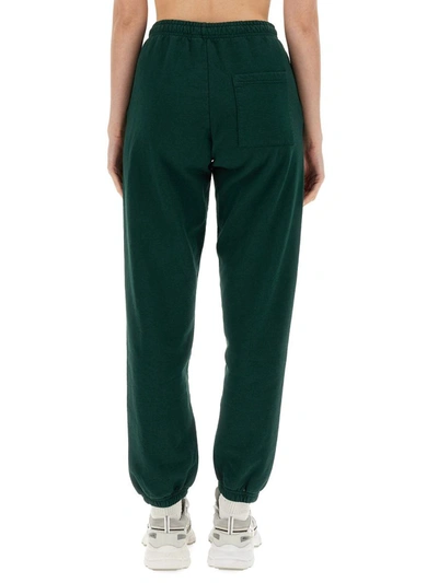 Shop Sporty And Rich Sporty & Rich Jogging Pants With Logo Unisex In Green