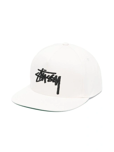 Shop Stussy Stüssy Big Stock Point Crown Cap Accessories In White