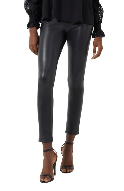 Shop French Connection Faux Leather Skinny Pants In Black
