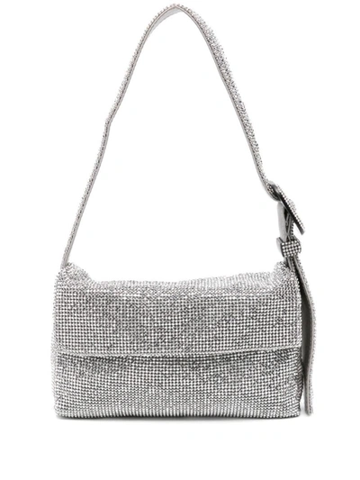 Shop Benedetta Bruzziches Vitty La Mignon Crystal-embellished Mini Bag In Silver