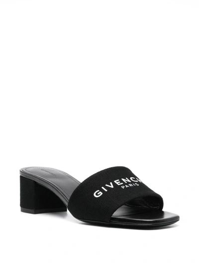Shop Givenchy 4g Canvas Mules In Black