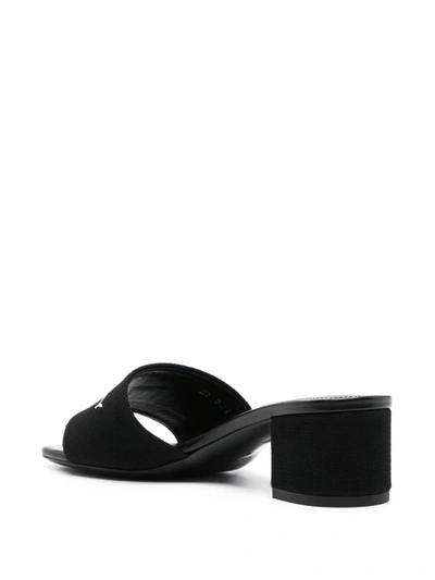Shop Givenchy 4g Canvas Mules In Black