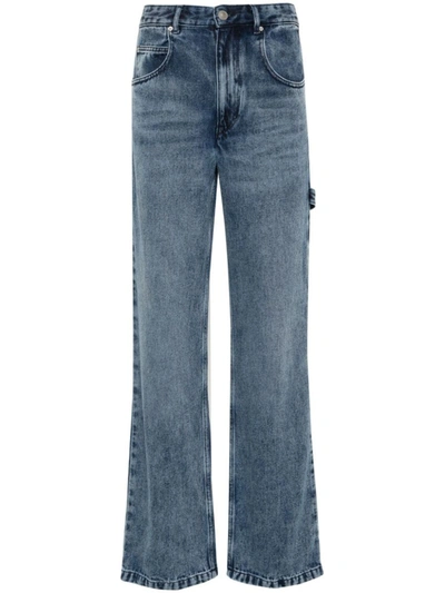 Shop Isabel Marant Bymara Denim Jeans In Clear Blue