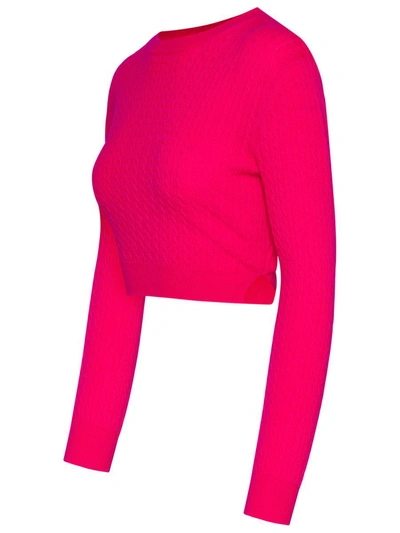 Shop Patou Fuchsia Wool Blend Sweater In Fucsia