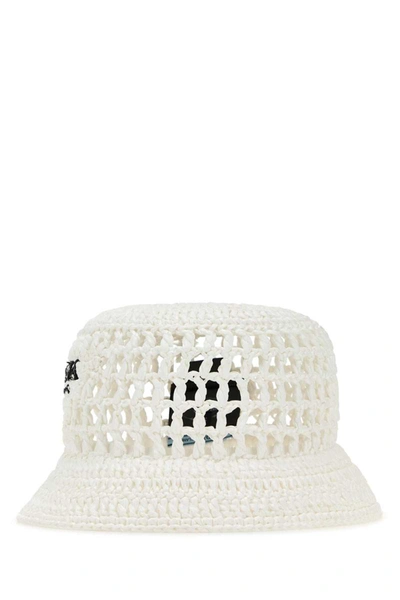 Shop Prada Hats And Headbands In White
