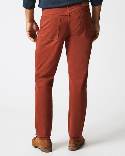 Shop Reid 5 Pocket Pant In Rust Red