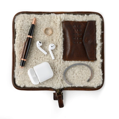 Billy Reid Accessories Case In Titan Milled Brown