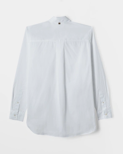 Shop Reid Asymmetrical Placket Shirt In White