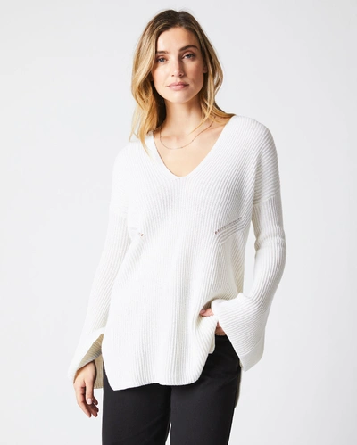 Shop Reid Beach Tunic Sweater In Tinted White