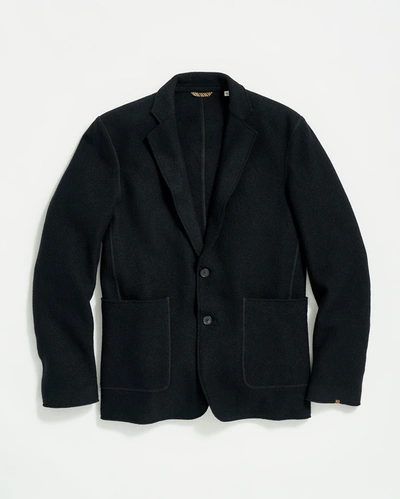 Shop Reid Boiled Wool Sport Coat In Black