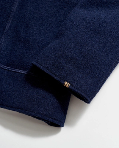Shop Reid Boiled Wool Sport Coat In Navy