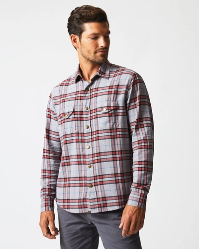 Shop Reid Bold Plaid Western Snap Front Shirt In Grey/multi