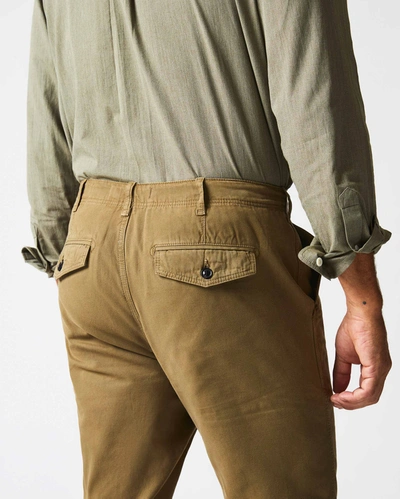 Shop Reid Canvas Chino Pant In Moss Green
