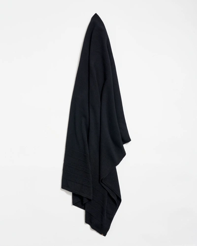 Reid Cashmere Sweater Wrap In Black
