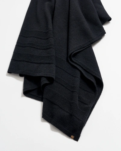Reid Cashmere Sweater Wrap In Black