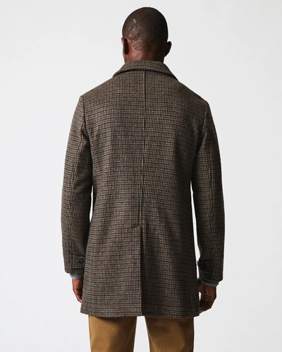 Shop Reid Cooper Coat In Charcoal/tan