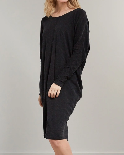 Shop Billy Reid, Inc Cotton Cashmere Dolman Dress In Black