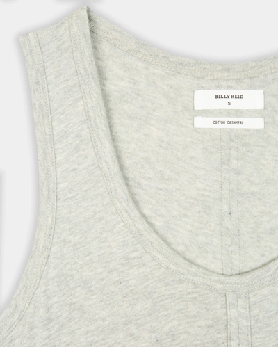 Shop Billy Reid, Inc Cotton Cashmere Tank In Light Grey