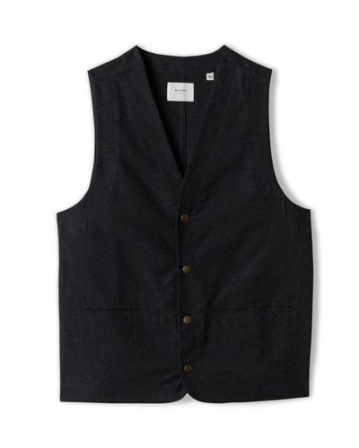 Shop Reid Cotton Cashmere Vest In Charcoal