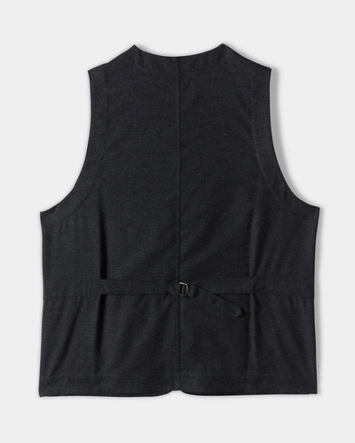 Shop Reid Cotton Cashmere Vest In Charcoal
