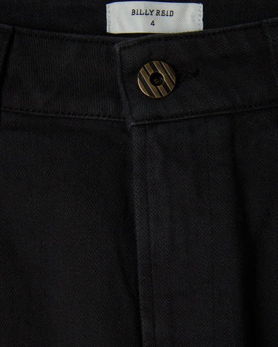 Reid Cropped Wide Leg Pant In Black