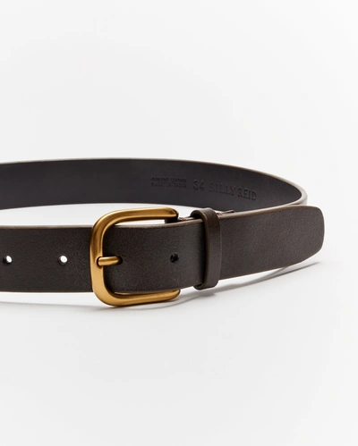 Shop Billy Reid Distressed Leather Belt In Cinnamon