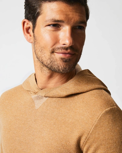 Shop Reid Double Knit Hoodie Sweater In Camel
