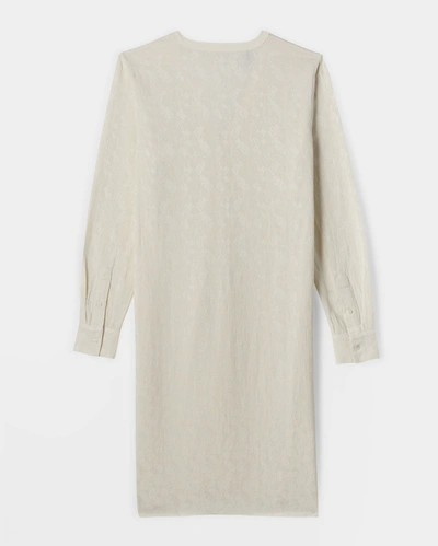 Shop Reid Embroidered Shirt  Dress In Natural