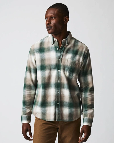 Shop Reid Flannel Bold Plaid Tuscumbia Shirt Bd In Natural/green