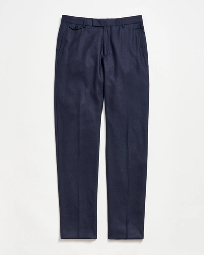 Shop Reid Flat Front Trouser In Dark Navy