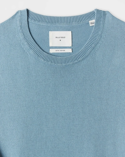 Shop Reid Garment Dyed Sweater In Denim Blue