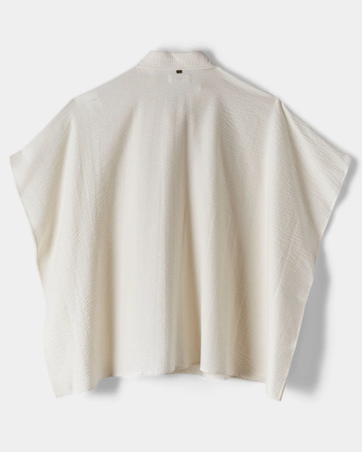 Shop Billy Reid, Inc Hammered Cotton Shirt In Natural