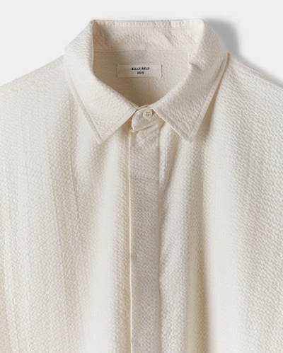 Shop Billy Reid, Inc Hammered Cotton Shirt In Natural