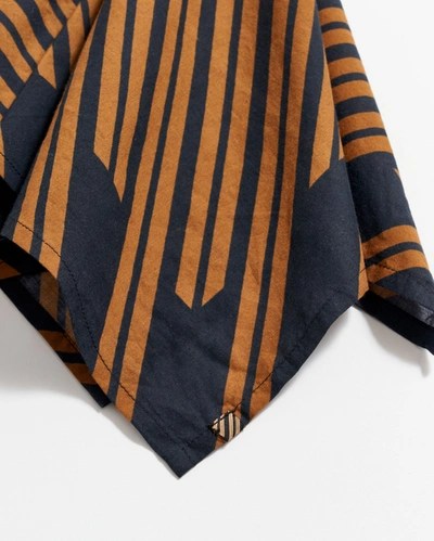 Shop Reid Heirloom Stripe Bandana In Black/gold